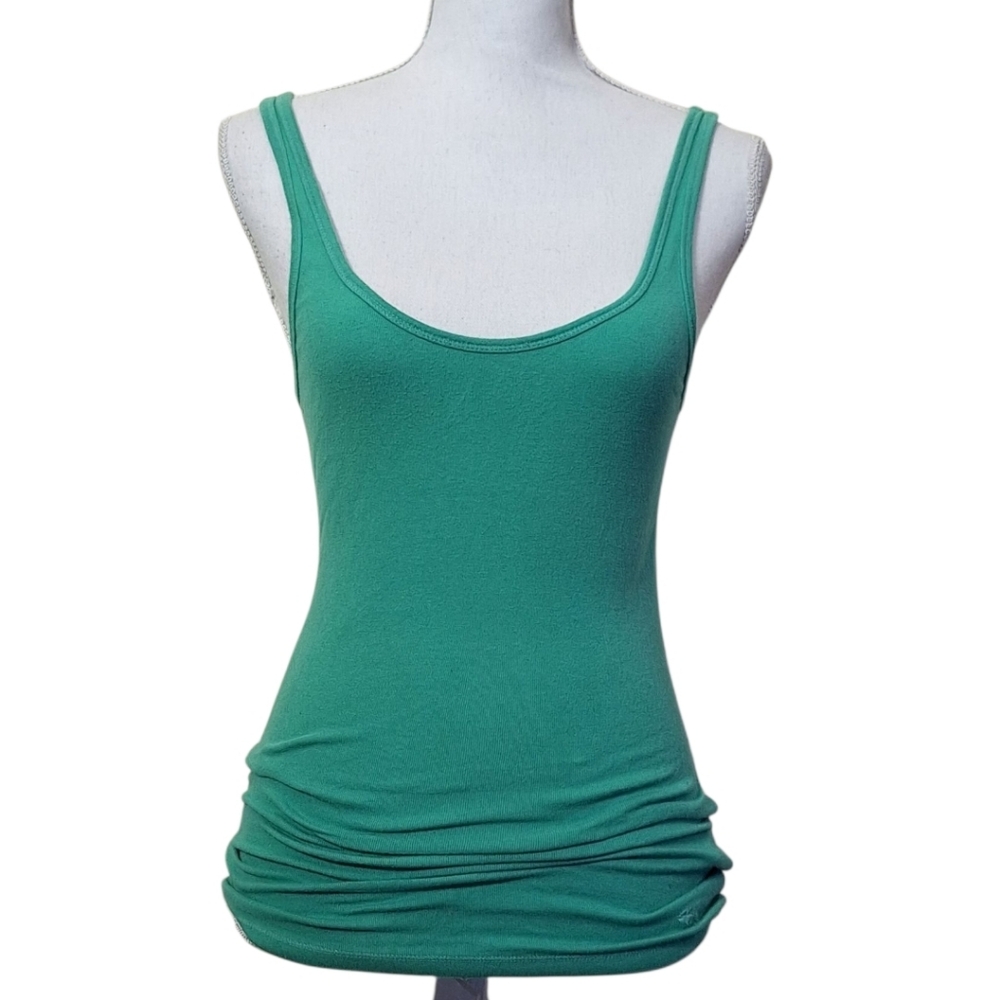 A&F Green Ribbed Racer Back Tank Top! - Picture 8 of 11